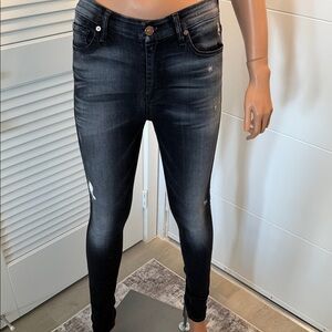 Seven 7 for all mankind the high waist skinny jeans size 26 women's